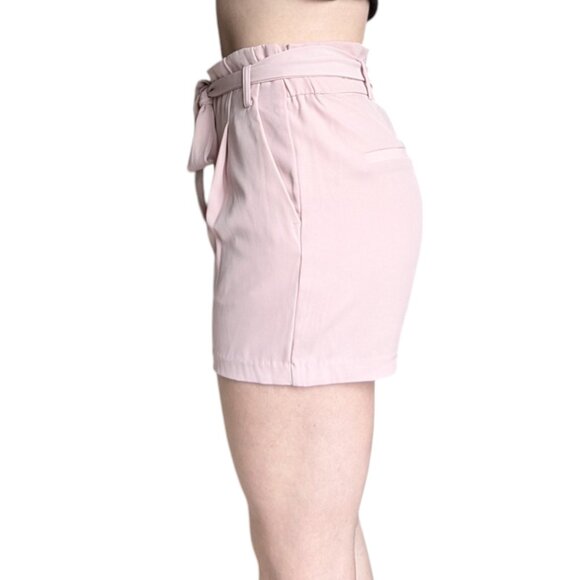 Dynamite Light Pink Dress Shorts with Pockets and Adjustable Waist Tie Women S - Picture 2 of 9